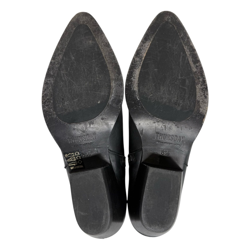 Thursday Boot Company Women’s Downtown Bootie in Black Leather 8.5 Ankle Boot - Picture 9 of 10